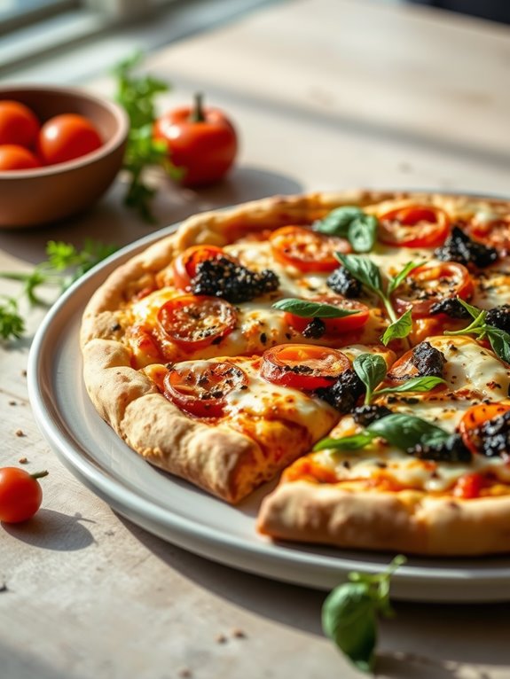 vegan cast iron pizza