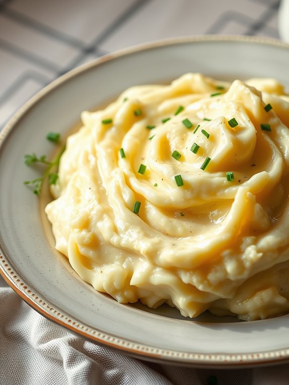 vegan creamy garlic potatoes