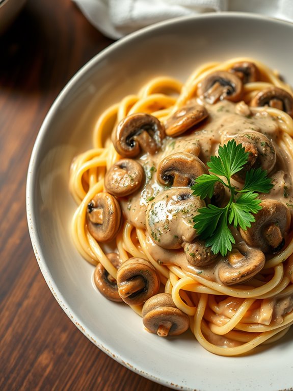 vegan mushroom stroganoff recipe