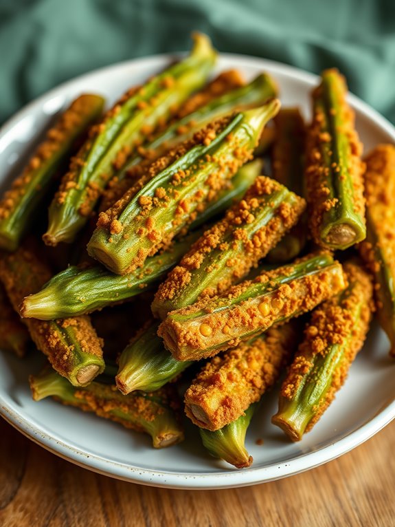 vegan okra chickpea flour recipe