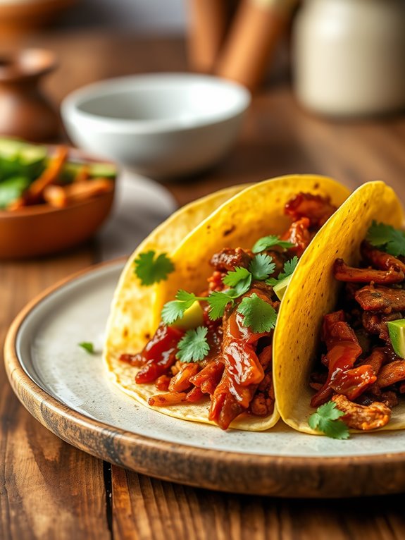 vegan smoky jackfruit tacos