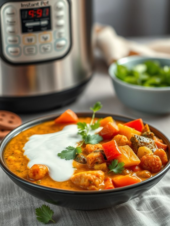 vegetable curry in instant pot