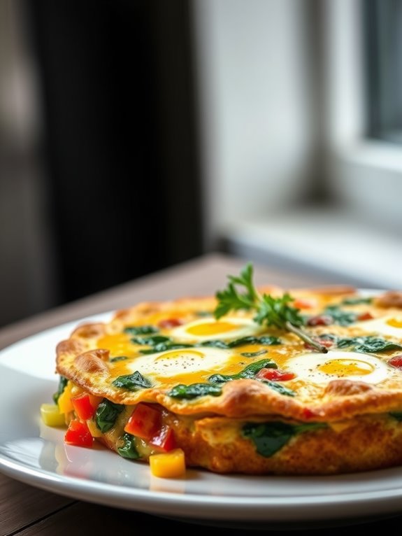 vegetable filled baked frittata