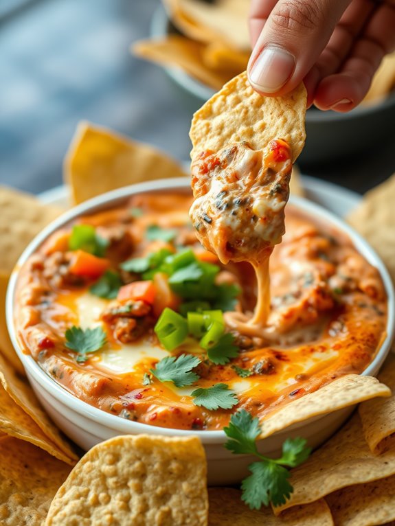 vegetarian barbecue cheese dip