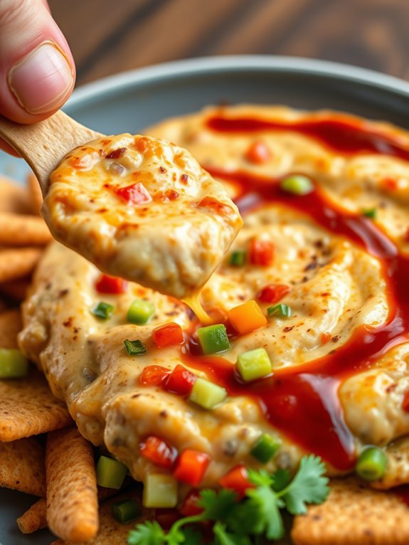 vegetarian barbecue cheese dip