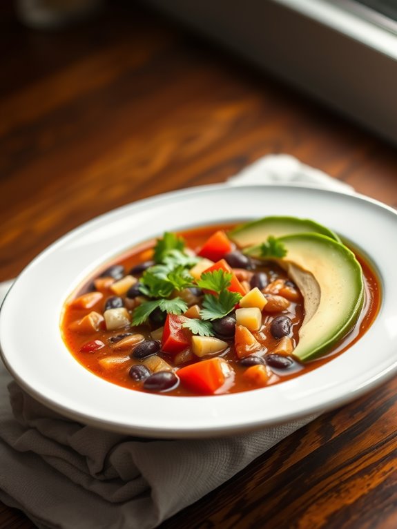 vegetarian black bean soup