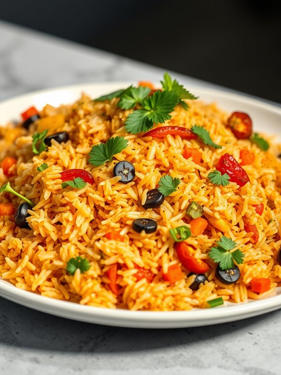 vegetarian spiced rice dish