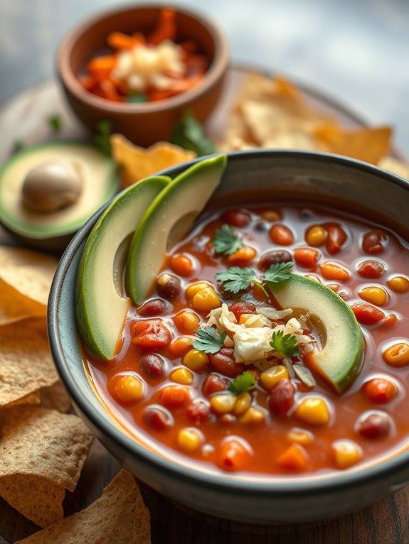 vegetarian taco soup recipe