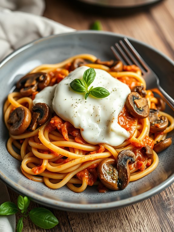 vegetarian ziti with ricotta