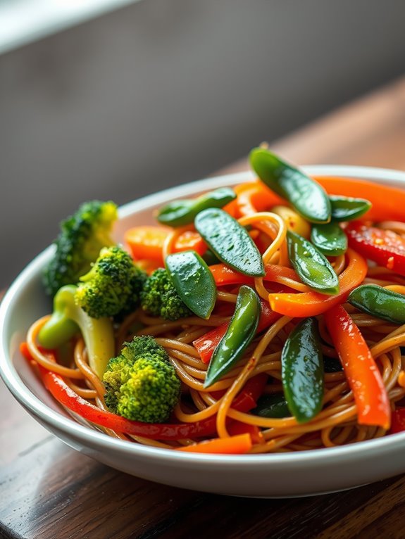 veggie filled ramen stir fry