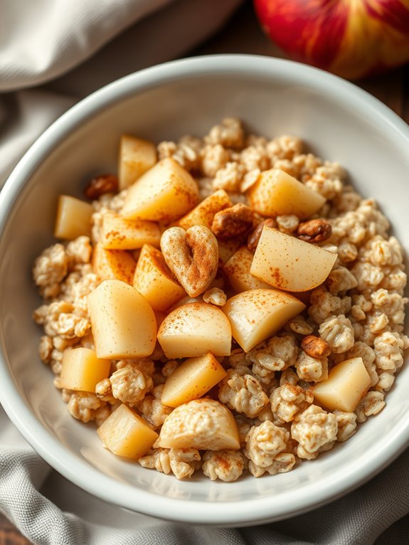 warm apple cinnamon breakfast