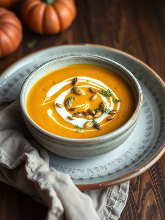 warm flavorful autumn soup