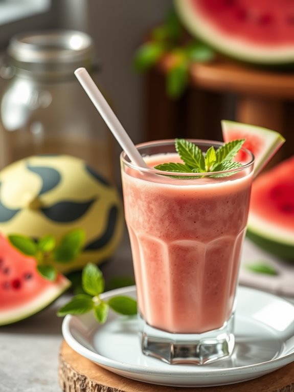 watermelon mint smoothie recipe