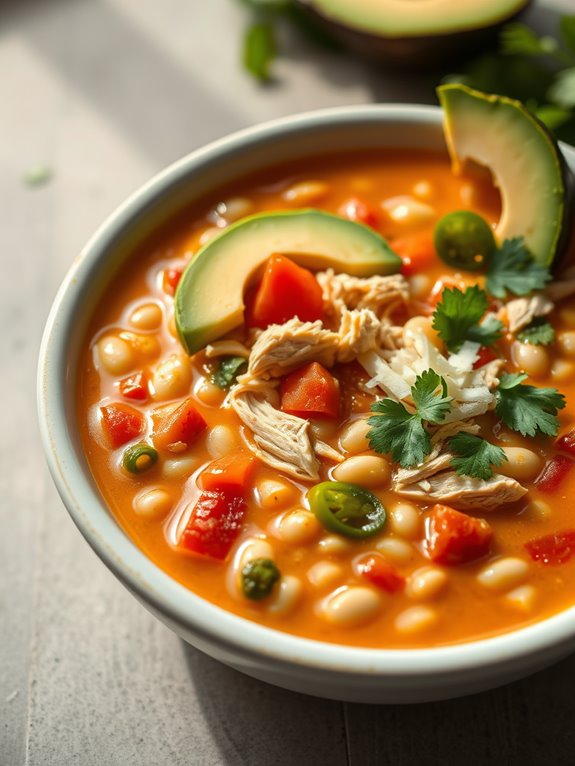 white bean chicken soup