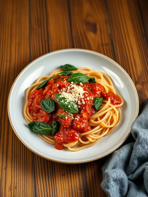 whole wheat pasta dish