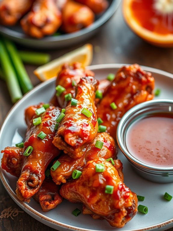 zesty bbq chicken wings