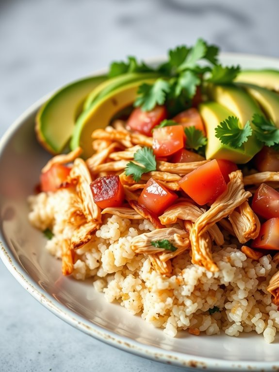 zesty chicken taco bowl