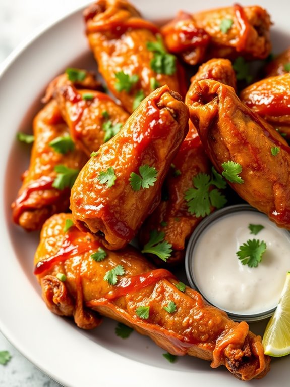 zesty citrus flavored chicken wings