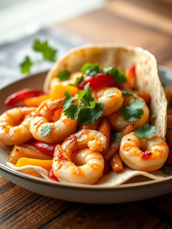 zesty shrimp fajitas recipe