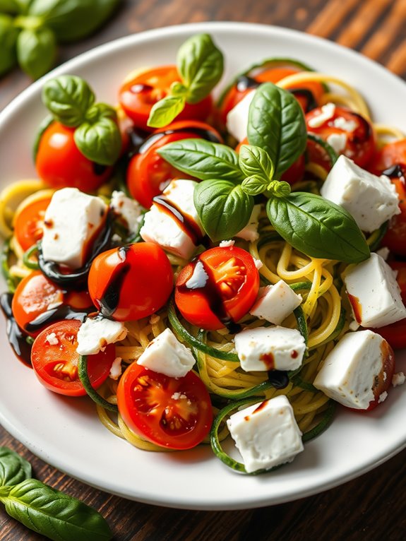 zoodle caprese salad recipe