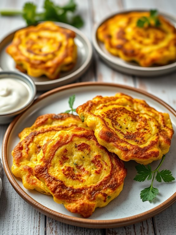 zucchini and squash fritters