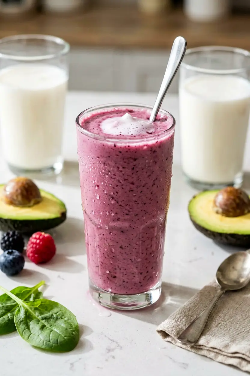 1 avocado berry smoothie