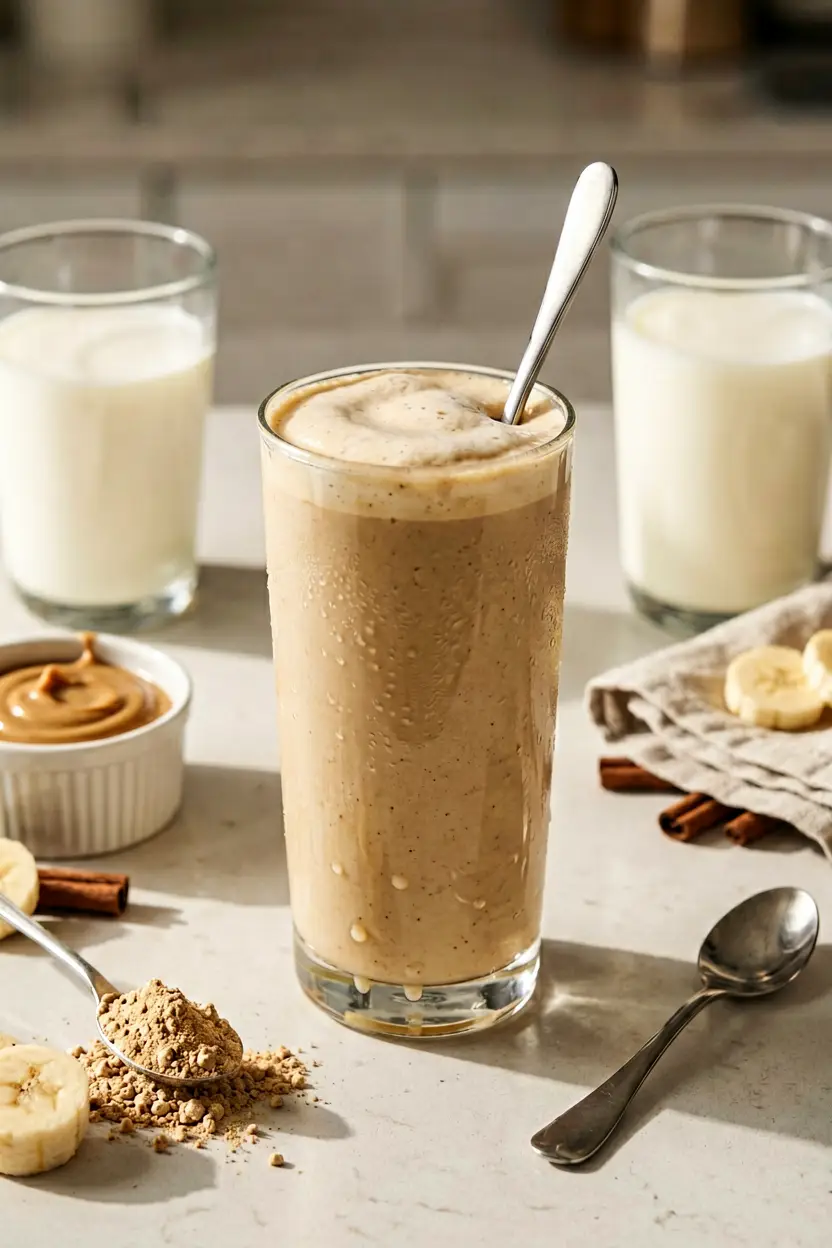 1 peanut butter banana oat smoothie