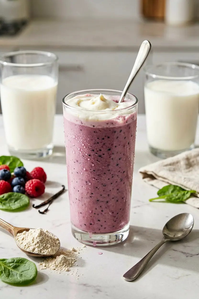 1 soy milk tofu berry smoothie