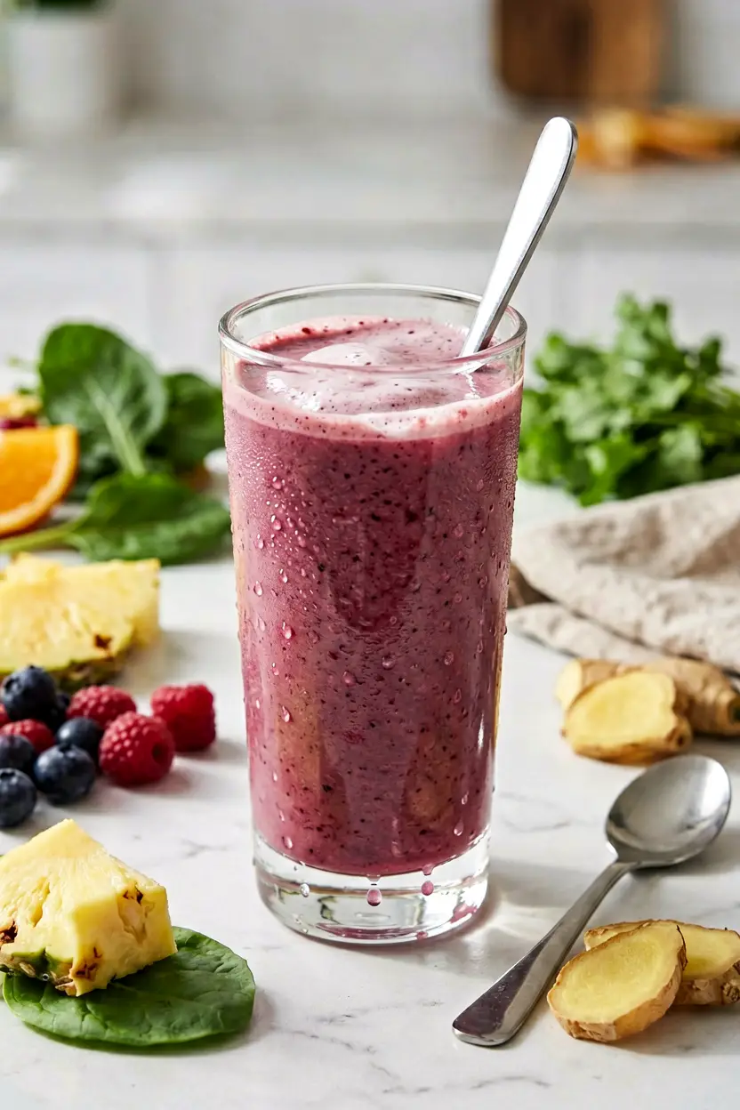2 anti-inflammatory beet berry smoothie