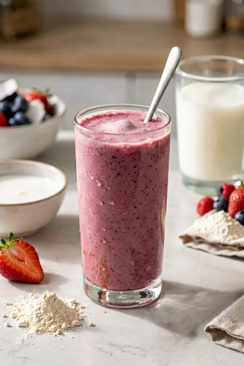 2 strawberry avocado keto smoothie