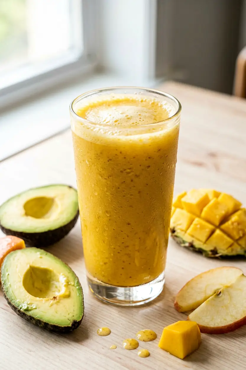 3-ingredient avocado smoothie without banana