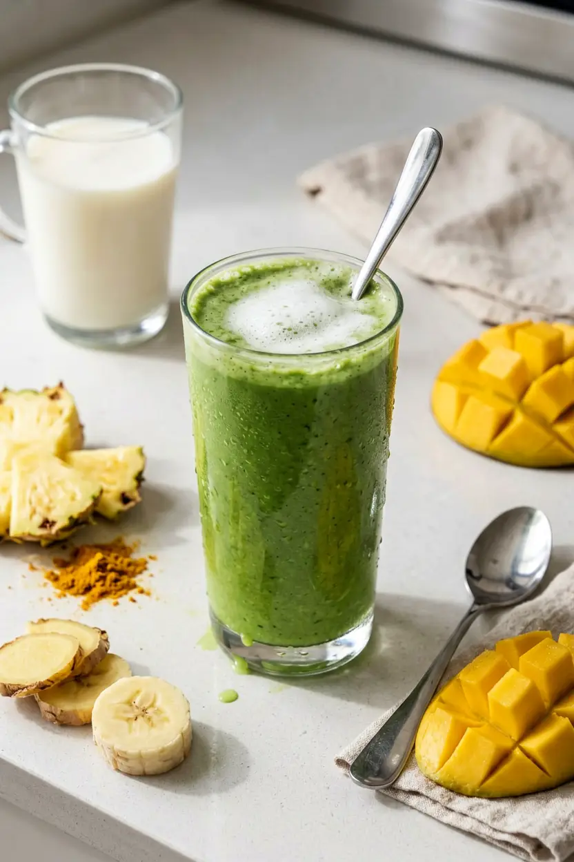 3 mango banana almond milk smoothie