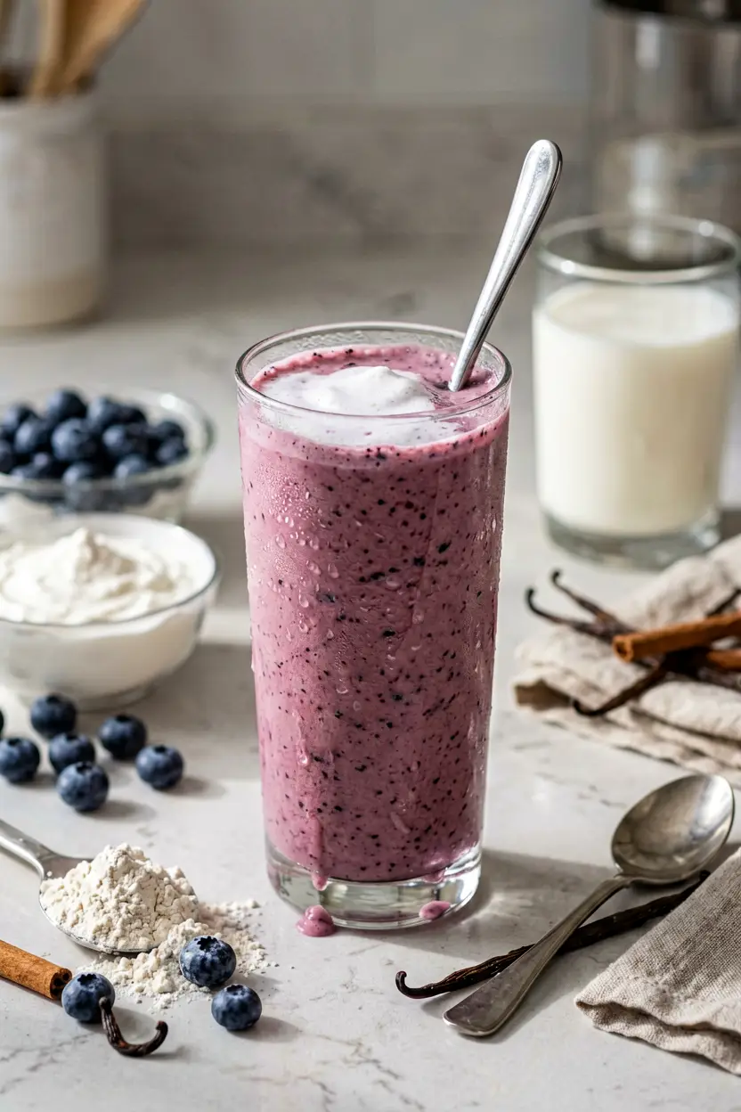 4 blueberry oat smoothie