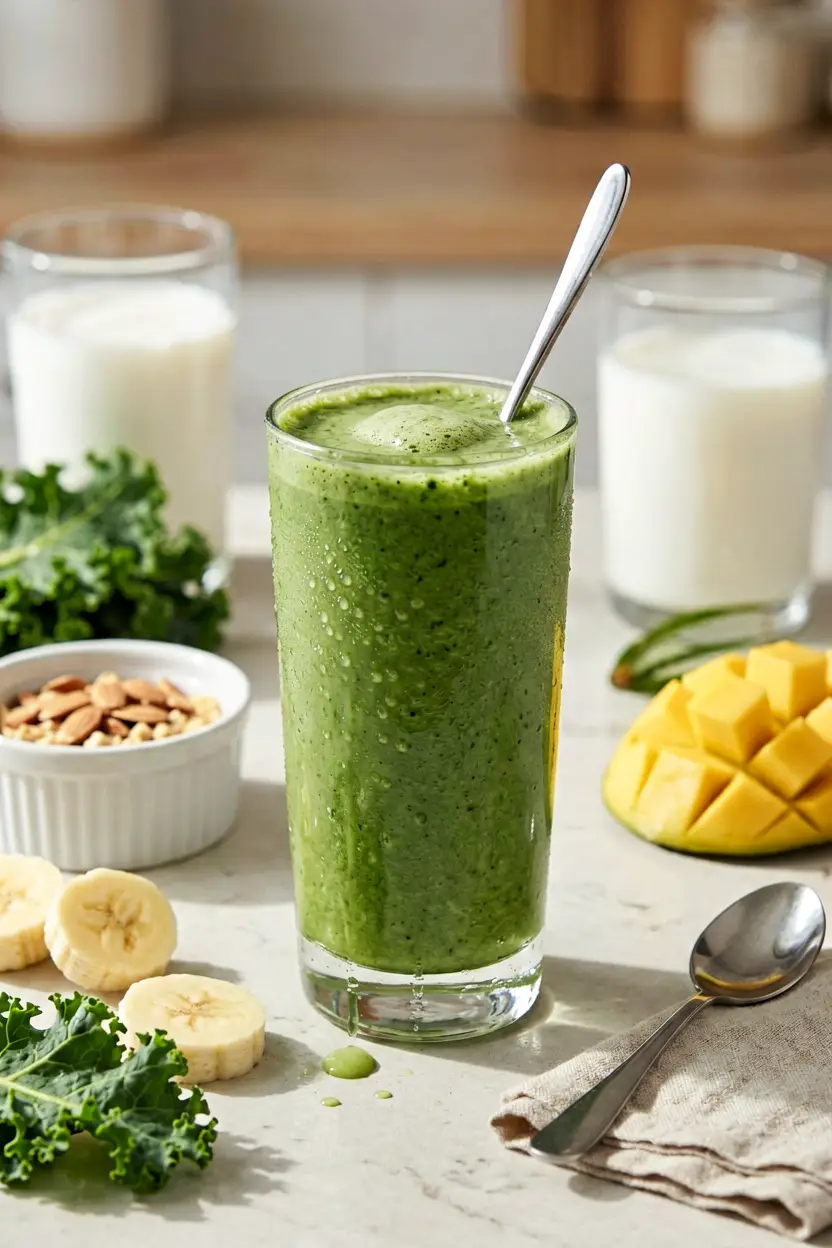 4 mango banana kale smoothie