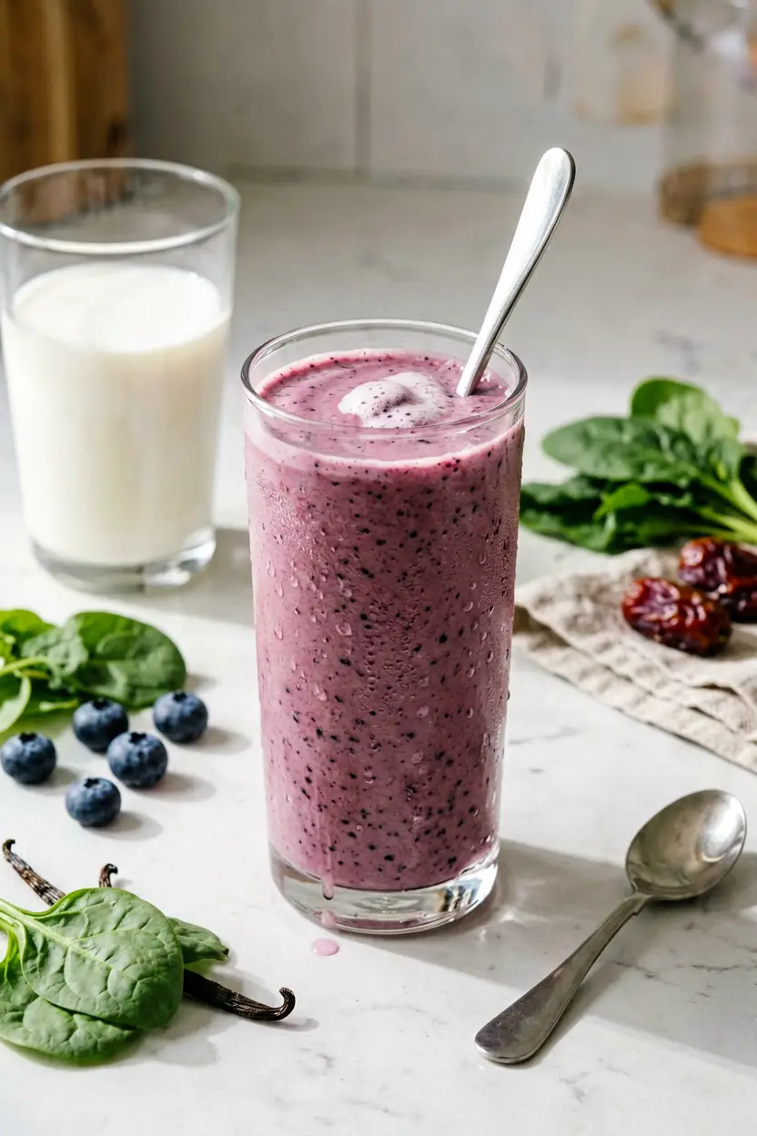 4 wild blueberry spinach smoothie