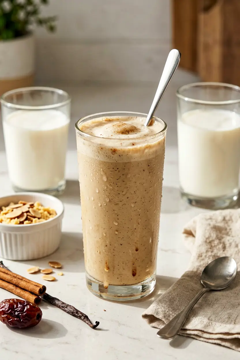 5 cinnamon date oat smoothie