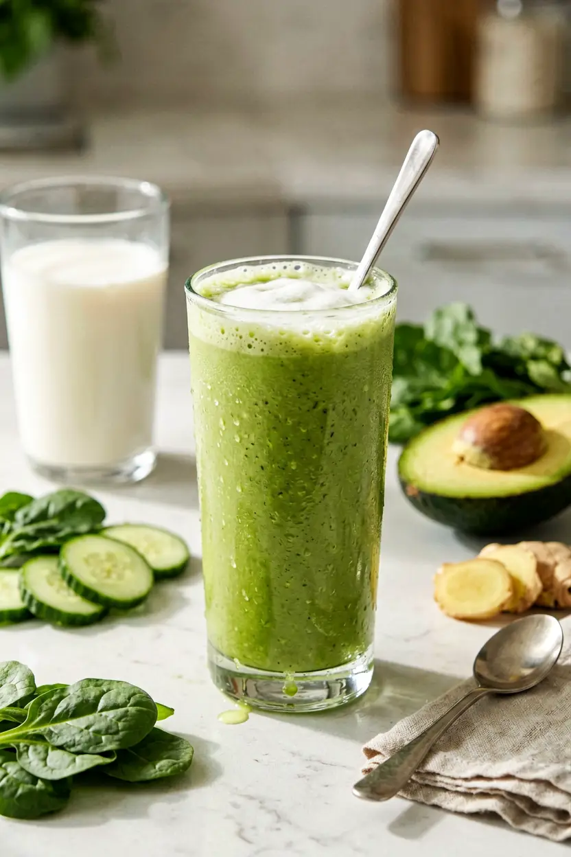 5 cucumber lemon green smoothie