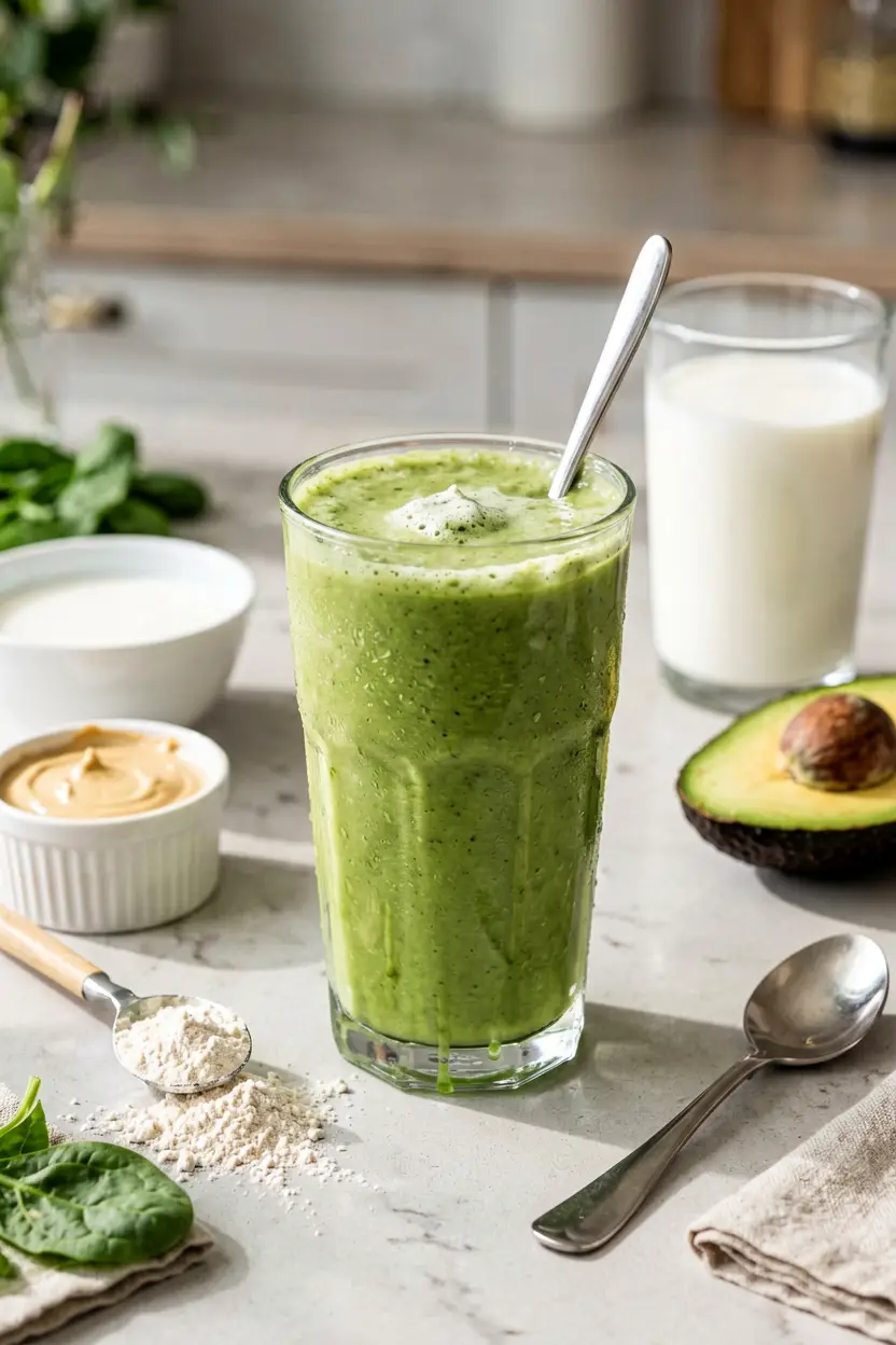 5 green avocado breakfast smoothie