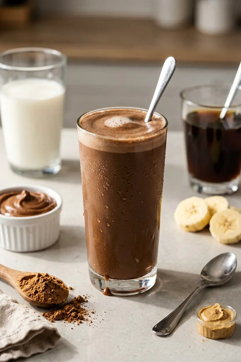 6 mocha oat milk smoothie