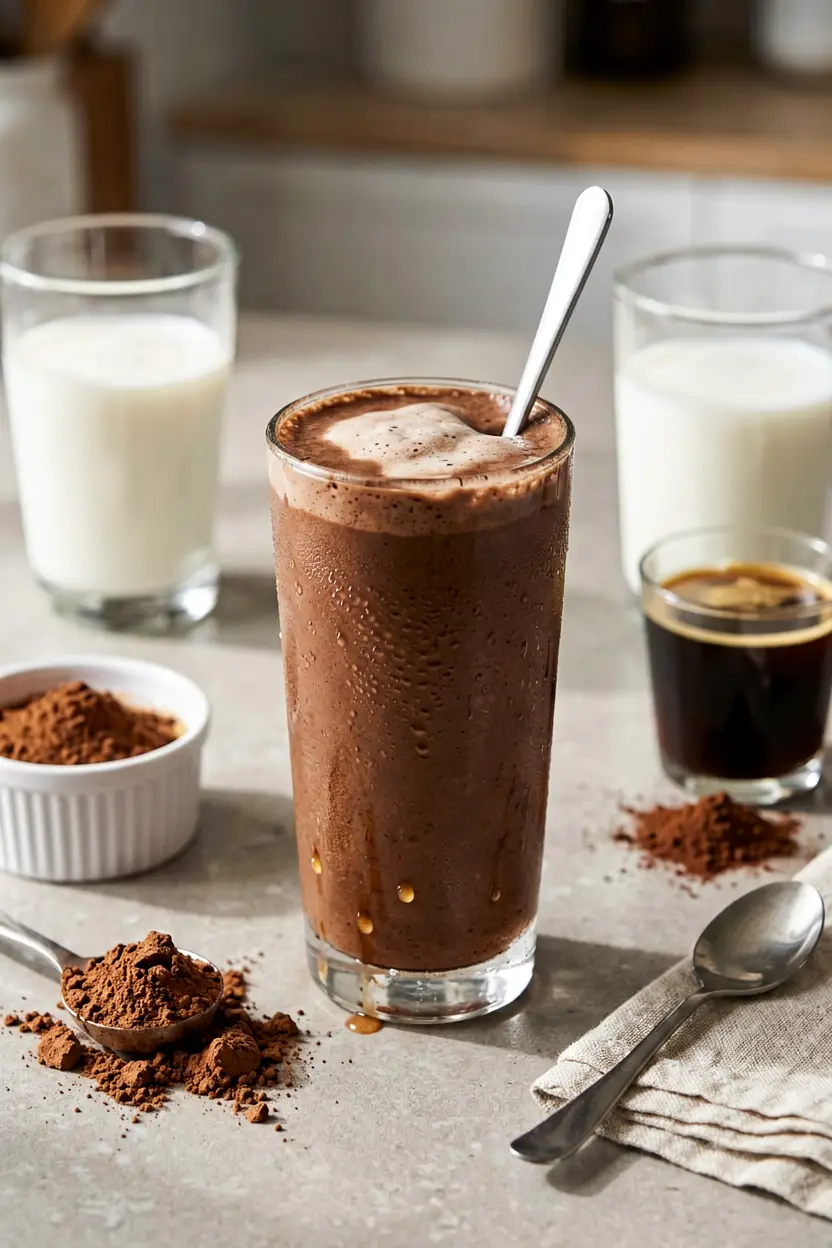 6 mocha plant protein smoothie