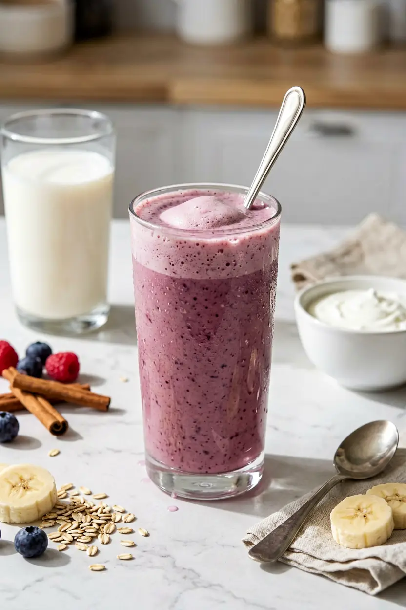 6 oatmeal almond milk smoothie