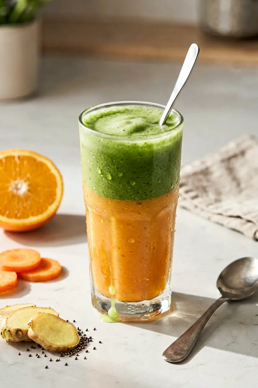 6 orange carrot ginger smoothie