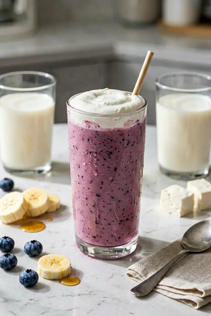 6 silken tofu blueberry smoothie