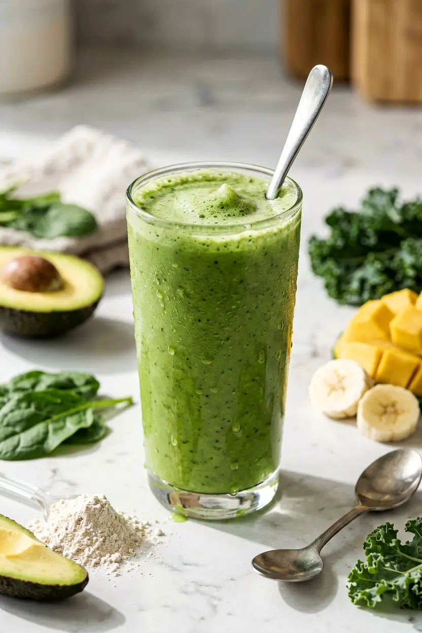 7 avocado banana green smoothie