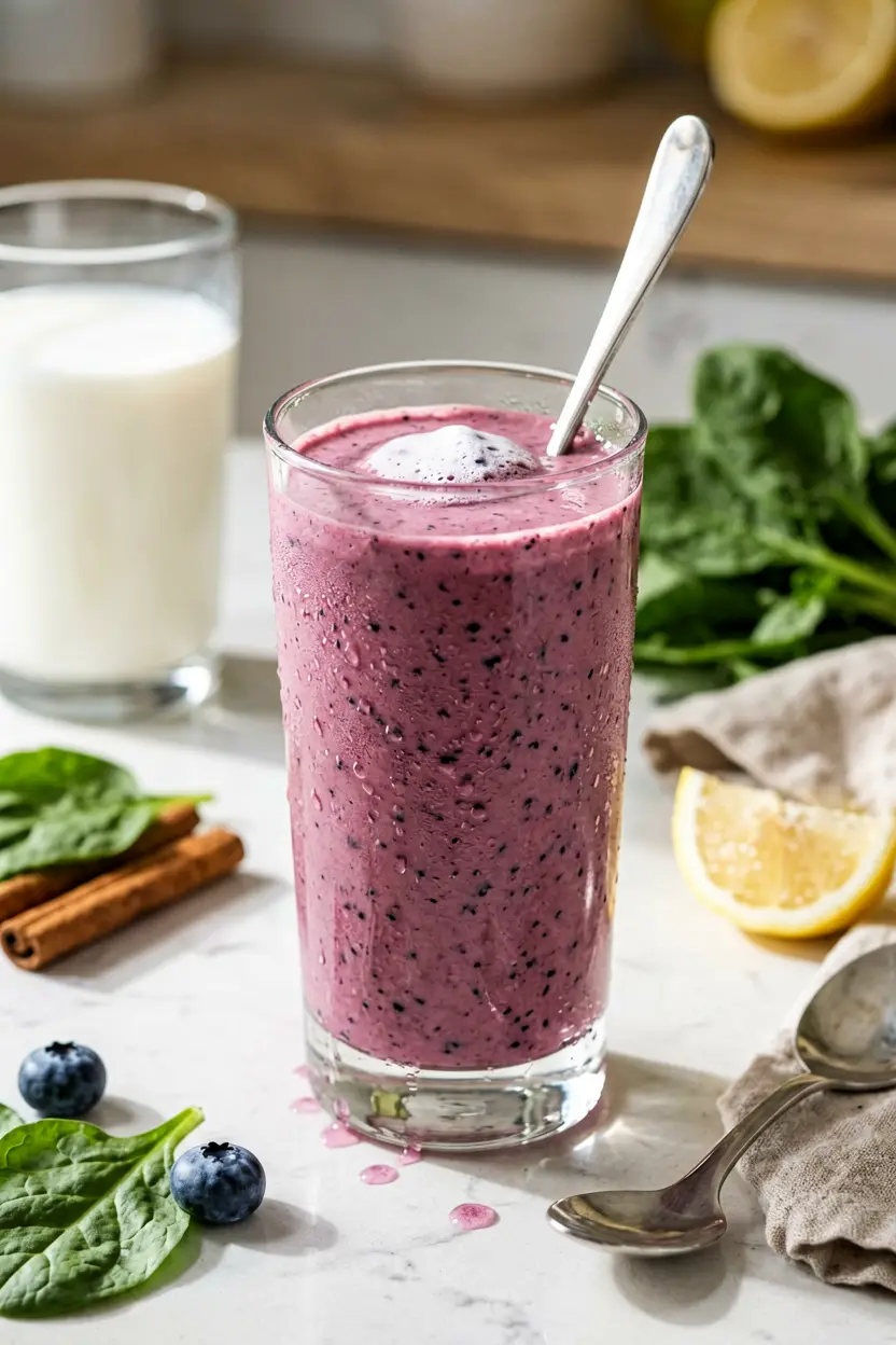 7 blueberry hemp smoothie