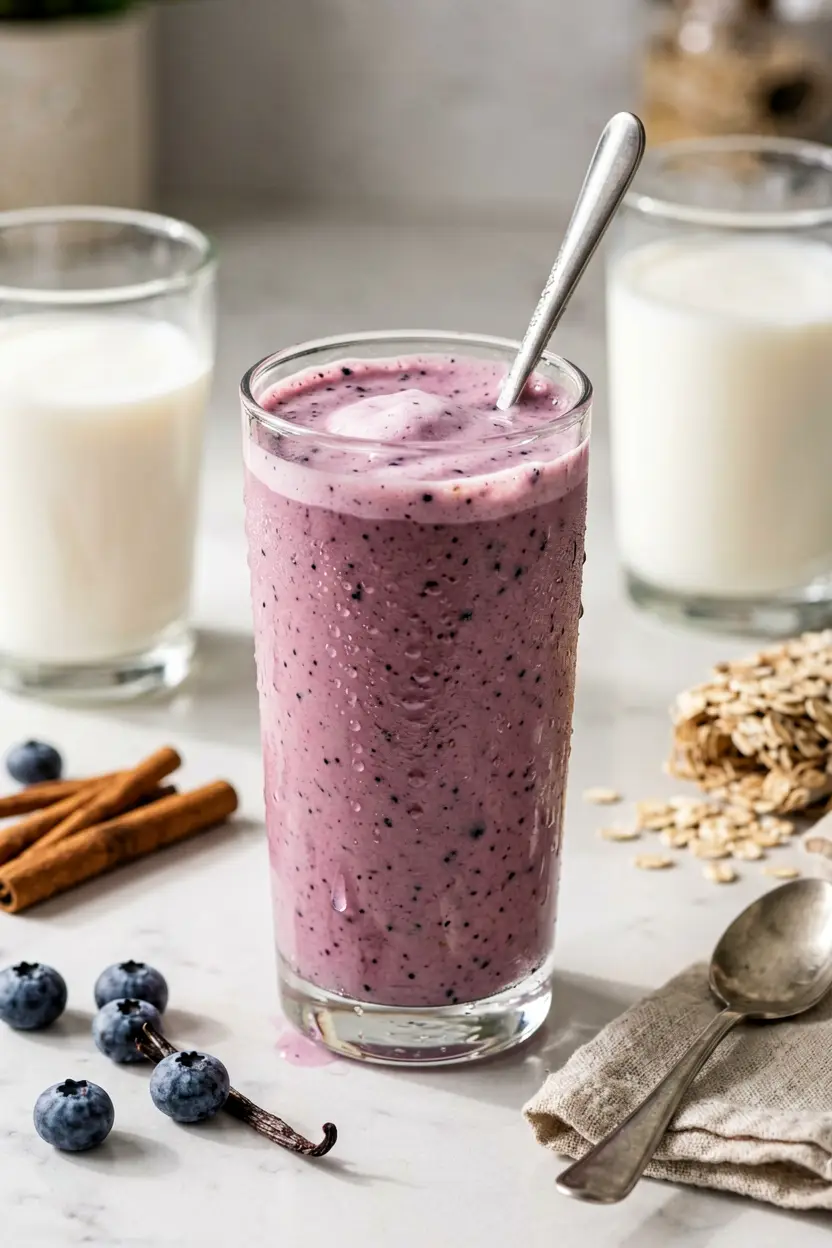 7 blueberry oat smoothie