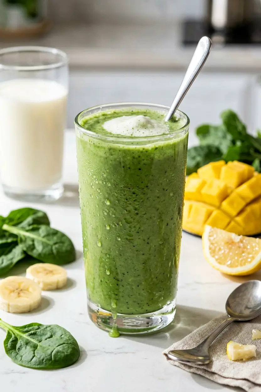 7 green oat milk smoothie