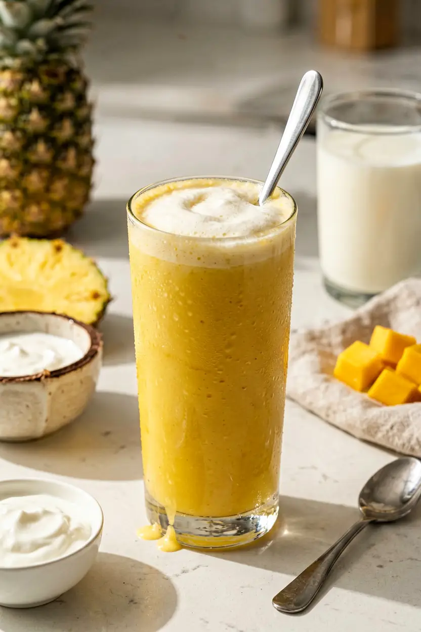 7 pineapple coconut cream smoothie