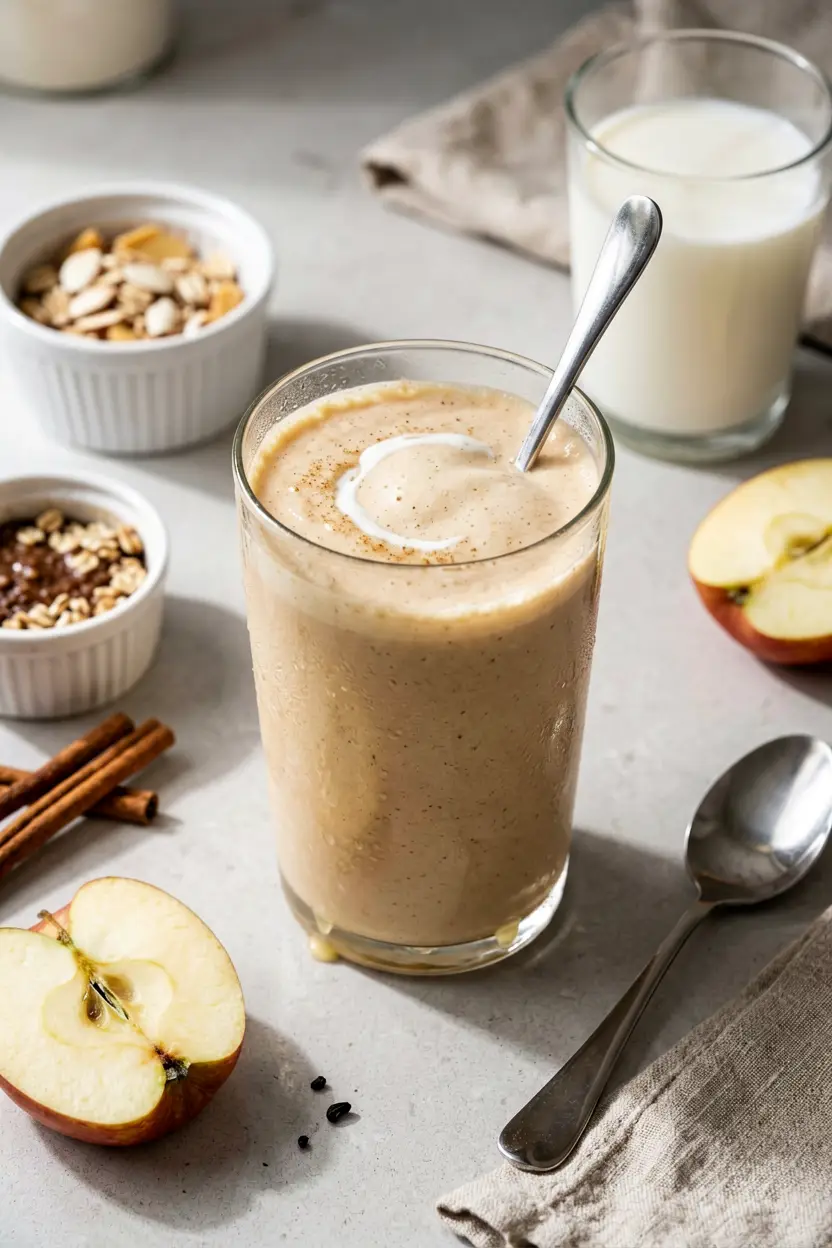 8 apple cinnamon oat gainer smoothie
