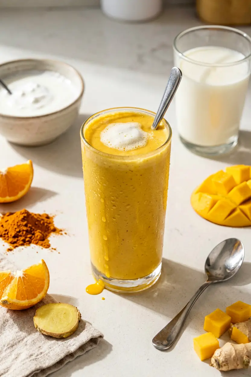 8 turmeric mango smoothie